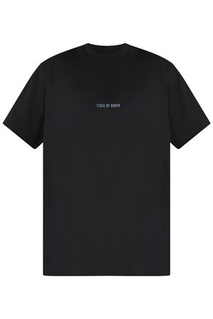 T-shirt in cotone nero STATE OF ORDER | SO1TSS250028D001